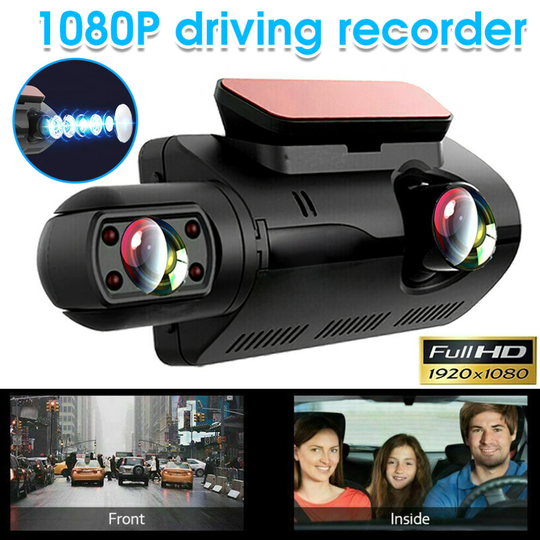 1080P Dual Lens Car Recorders Car DVR Front and Rear Camera Video Dash