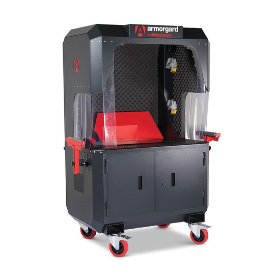 Armorgard Cutting Station Chopsaw Workbench with Extendable Back