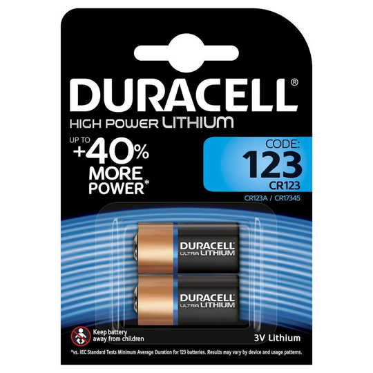 Duracell Ultra M3 Lithium Pack of 2 Lithium 3V non-rechargeable battery