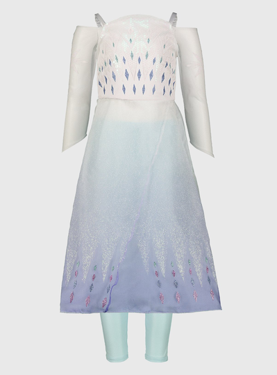 Disney Frozen 2 Elsa Ombré Dress & Leggings Costume - 3-4 Ye