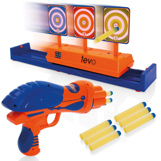 Tevo Moving Shooting Target & Foam Dart Blaster Set