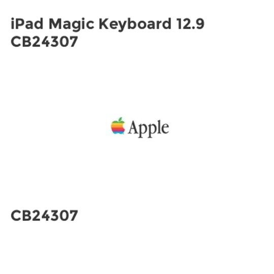 Apple iPad Magic Keyboard 12.9 CB24307