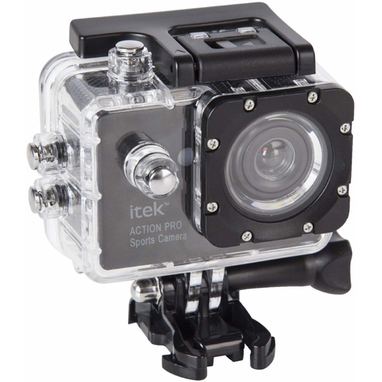iTek I67002 Action Camera,Full HD, Microphone and Speaker,Black