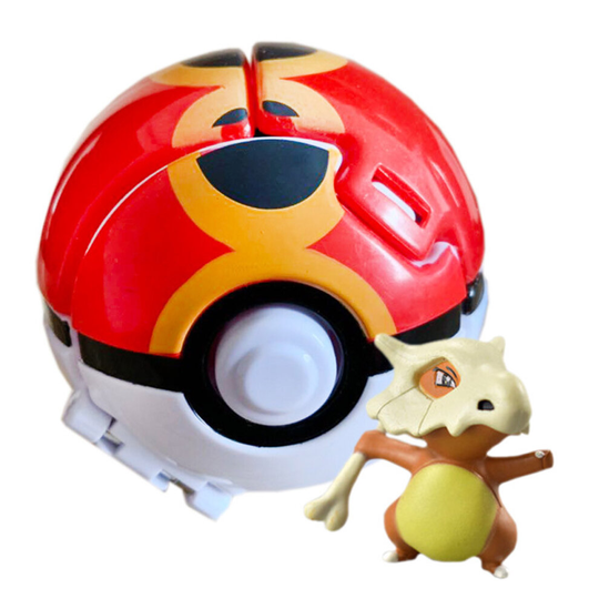 (Cubone & repeat Ball) Pokemon Ball POP Throw Poke Balls Pikachu Cosplay Fun Toys Pokeball Kids Gift UK