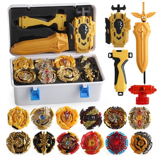 XD168-21B 12Pcs Beyblade Burst Spinning Toys with Launcher Grip + Box