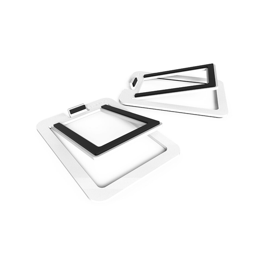 (White) Kanto S2 Small Desktop Speaker Stands