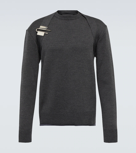 U-Lock wool and silk sweater