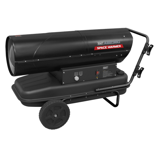 Sealey Space Warmer Kerosene/Diesel Heater 240,000BTU/Hr with Wheels