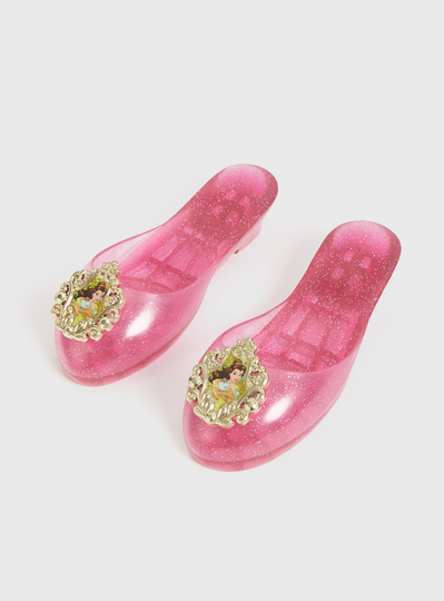 Disney Princess Pink Belle Jelly Shoes - One Size