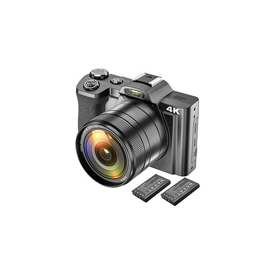 4K Digital Camera Video Camera Camcorder Ultra HD 48MP WiFi YouTube Vlogging Camera with Wide Angle Lens 3.5 Inch IPS Touchscreen Camera Recorder 16x