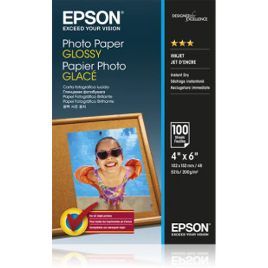 Epson Epson Glossy Photo Paper 10 x 15cm 100 Sheets - C13S042548