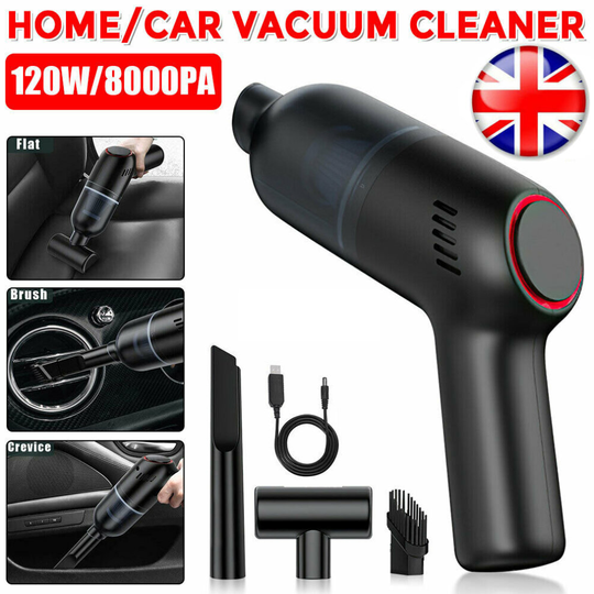 Handheld Vacuum Cleaner 120W 8000pa Cordless Car Vacuum Cleaner Home