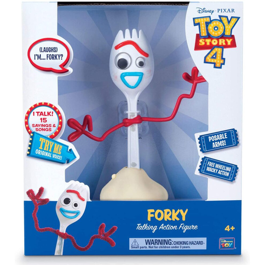Toy Story 4 Disney Pixar Forky Free Wheeling Talking Action Figure