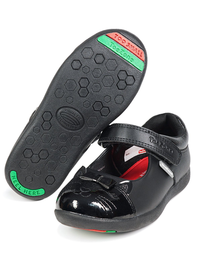 ToeZone Black Cat Toe Shoes - 9 Infant