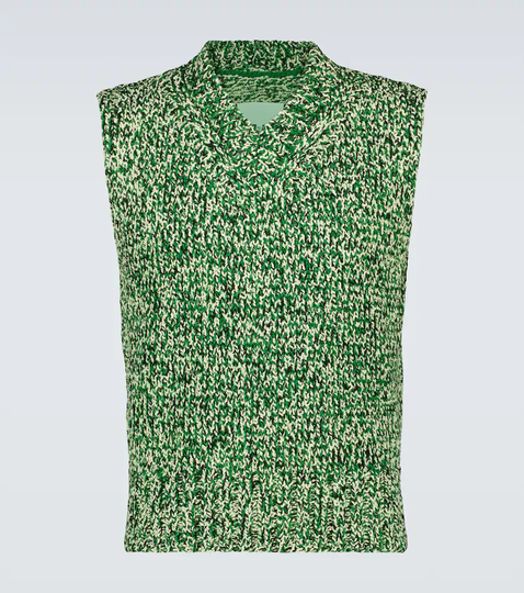 Wool-blend V-neck sweater vest