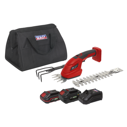 Sealey Cordless 3 in 1 Garden Tool Kit 20V SV20 Series 2 Batteries