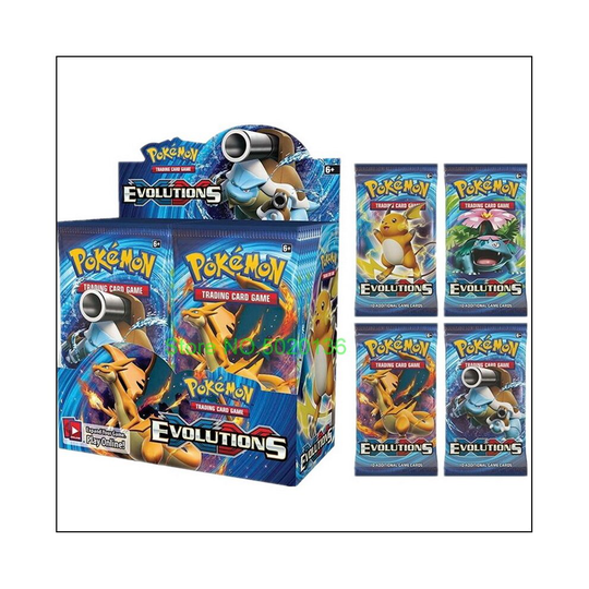 324PCS Pokemon Card Evolutions Booster Trading Game