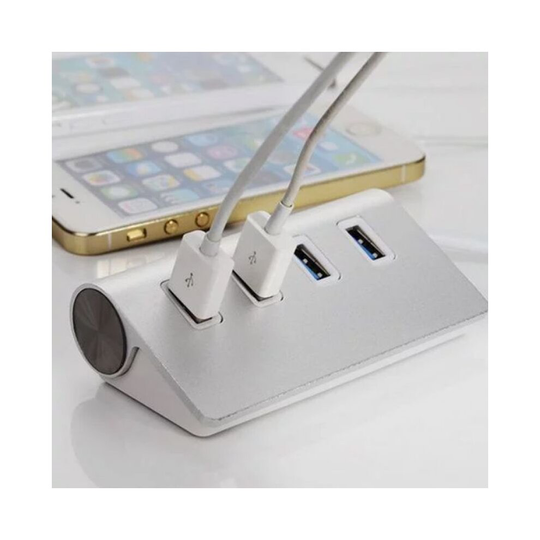 4-Port USB 3.0 Multi HUB Splitter Aluminum Adapter High Speed for PC Laptop Mac