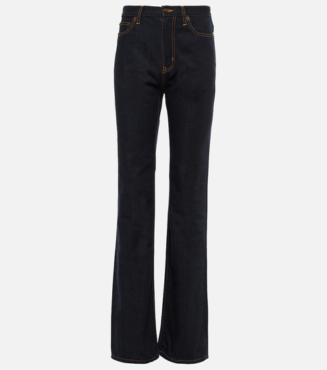 High-rise straight jeans