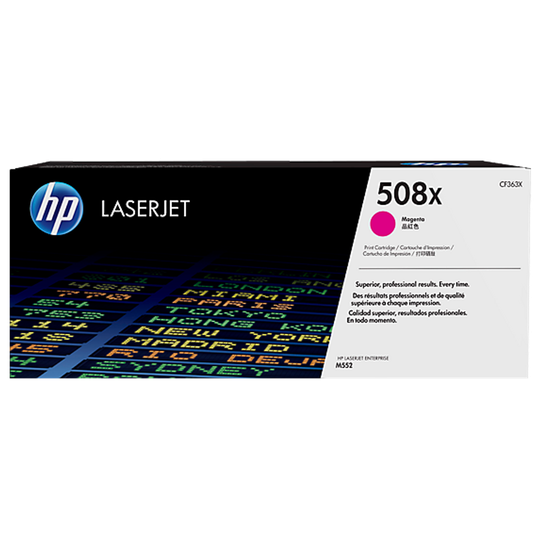 HP 508X Magenta High Yield Toner 9.5K pages for Color LaserJet Enterprise M552/M