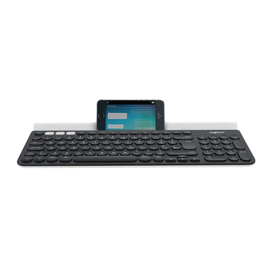 Logitech K780 Multi-Device - Keyboard - Bluetooth, 2.4 Ghz - Uk - White