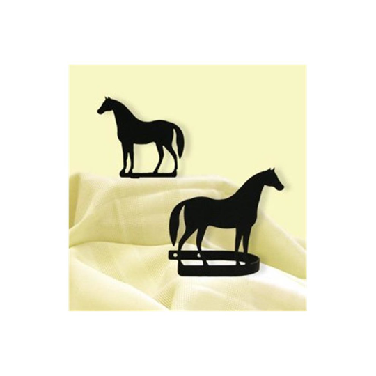 Village Wrought Iron CUR-TB-68 Standing Horse Tie Backs
