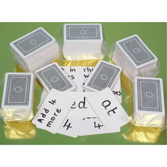 1000 Blank one side playing cards 00812