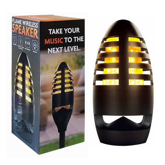 Aquarius Rechargeable LED Flame Bluetooth Speaker For Indoor & Outdoor Use