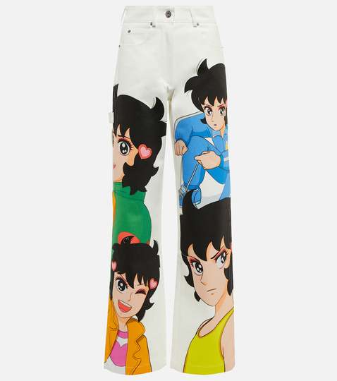 x Run Hany print straight-leg jeans