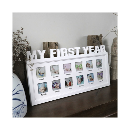 MY FIRST YEAR DIY Baby Growth Photo Frames Picture Display Keepsake