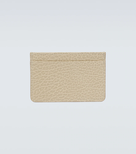 Grained leather cardholder