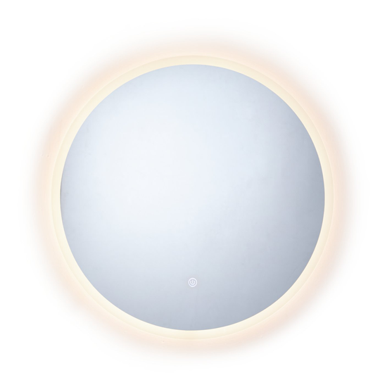 Habitat Circle Backlight LED Mirror - White