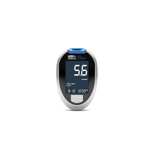 GlucoRx Nexus Blue Blood Glucose Monitoring System (Bluetooth)