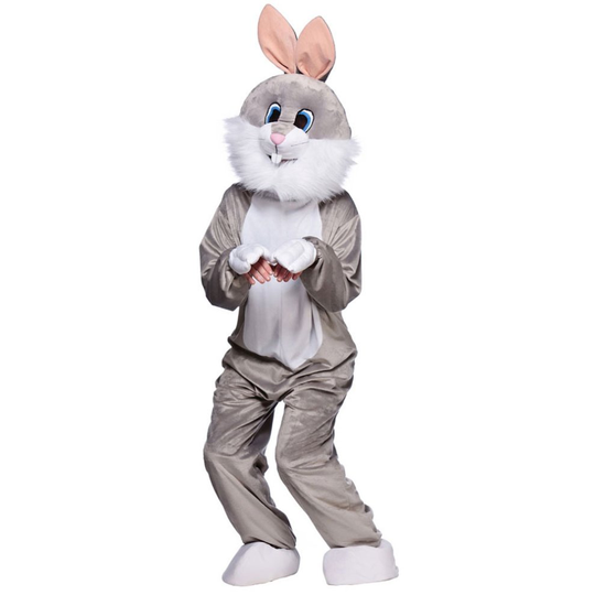 Grey Easter Bunny Rabbit Mascot Fancy Dress Costume
