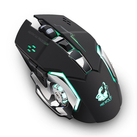 X8 Wireless Gaming Mouse Rechargeable Silent LED Backlit USB Optical Ergonomic Gaming Mouse LOL Mice Surfing Gamer Mouse For PC