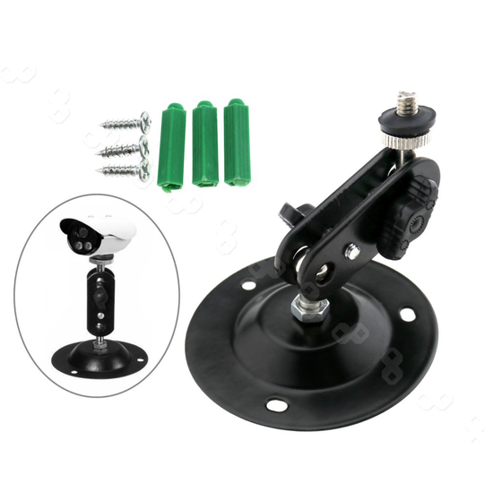 360° Adjustable CCTV Camera Bracket For Wall Ceiling Mount Stand With Screws