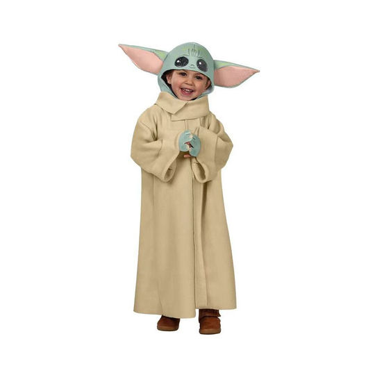(M) Kids' Star Wars Baby Yoda Full Cosplay Costume