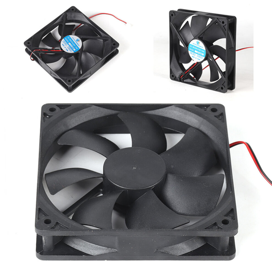 Brushless 2 Pin Cooling Fan Heat sink Marine 12V DC 120mm X 25mmPC Cpu