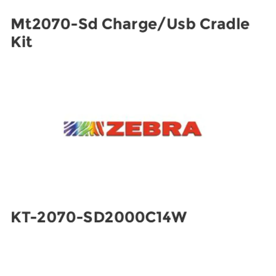 Zebra Mt2070-Sd Charge/Usb Cradle Kit