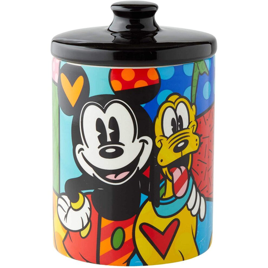 Disney Britto Mickey and Pluto Cookie Jar