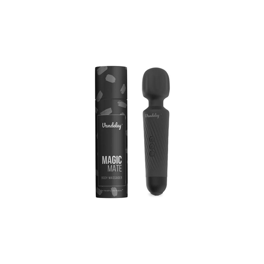 Vandelay Magic Mate - Body Massager for Pain Relief - Memory Edition - Wireless & Waterproof Handheld Massager (Black)