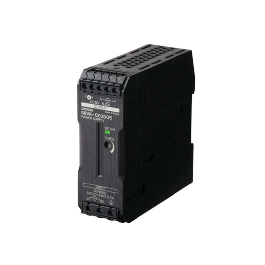 Omron Book Type Power Supply, Pro, 30 W, 5VDC, 5A, DIN Rail Mounting