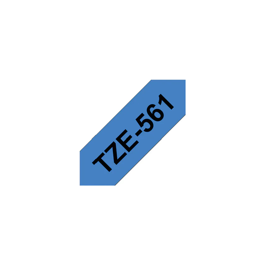 Brother TZE-561 36MM P-touch Tape Black/Blue- you get 5