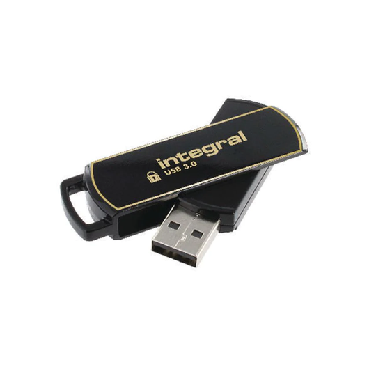 Integral Integral Secure 360 Encrypted USB 3.0 64GB Flash Drive INFD64GB360SEC3.