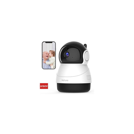 Victure 1080P FHD WiFi IP Camera Wireless Indoor Camera with Night Vision Motion Detection 2-Way Audio Home Security Surveillance Pan
