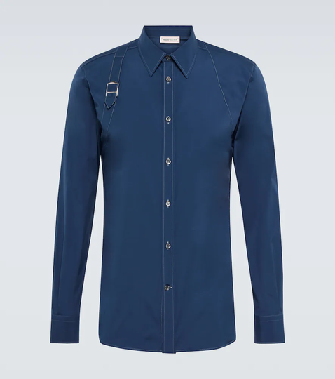 Harness cotton-blend shirt