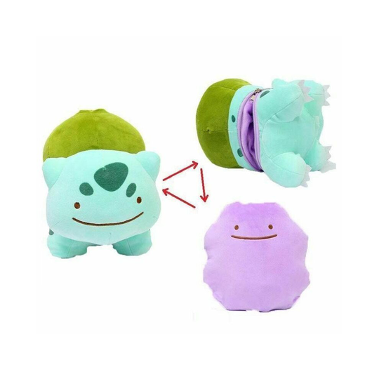 (Bulbasaur 10"(25cm)) 4-8'' Pokemon Plush Kids Toy Gift Toys Pikachu Bulbasaur Ditto Metamon Cushion