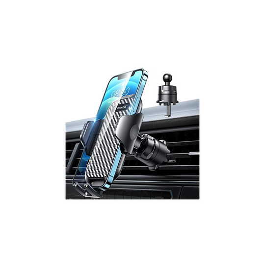 [2022 Upgraded] VANMASS Universal Car Phone Holder Air Vent, [Ultra-Stable Steel-Cored Hook] Sturdiest Shockproof Cell Phone Mount, Handsfree Automo