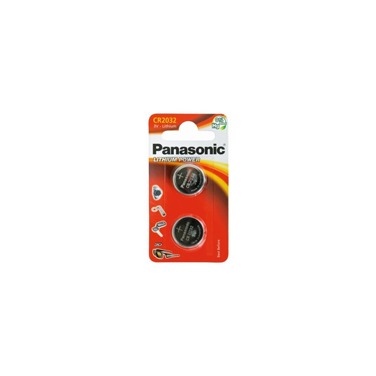 Panasonic Lithium Pack Of 2 Coin Cell Cr2032 Batteries PANACR2032-B2