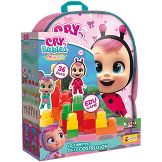 Lisciani 83763 1st Age Games - cry babies Backpack BLOCS 36 PCS - 83763-cardboard Action Figures-Cardboard Logic associations, Multicolors